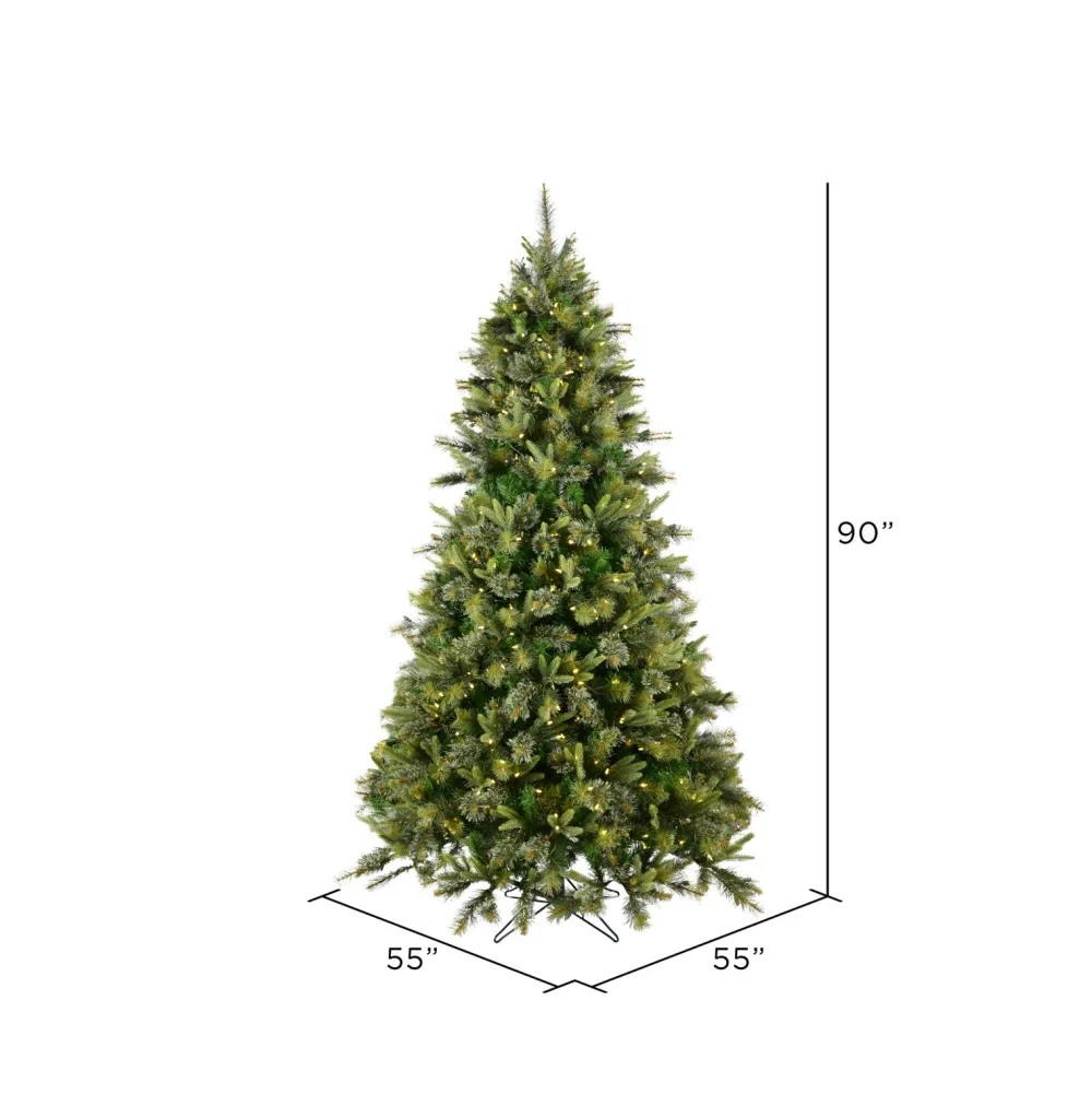Pre-Lit Christmas Trees*The Holiday Aisle Cashmere Pine Artificial Christmas Tree Potted