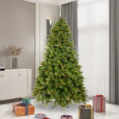 Pre-Lit Christmas Trees*The Holiday Aisle Cashmere Pine Slim Artificial Christmas Tree