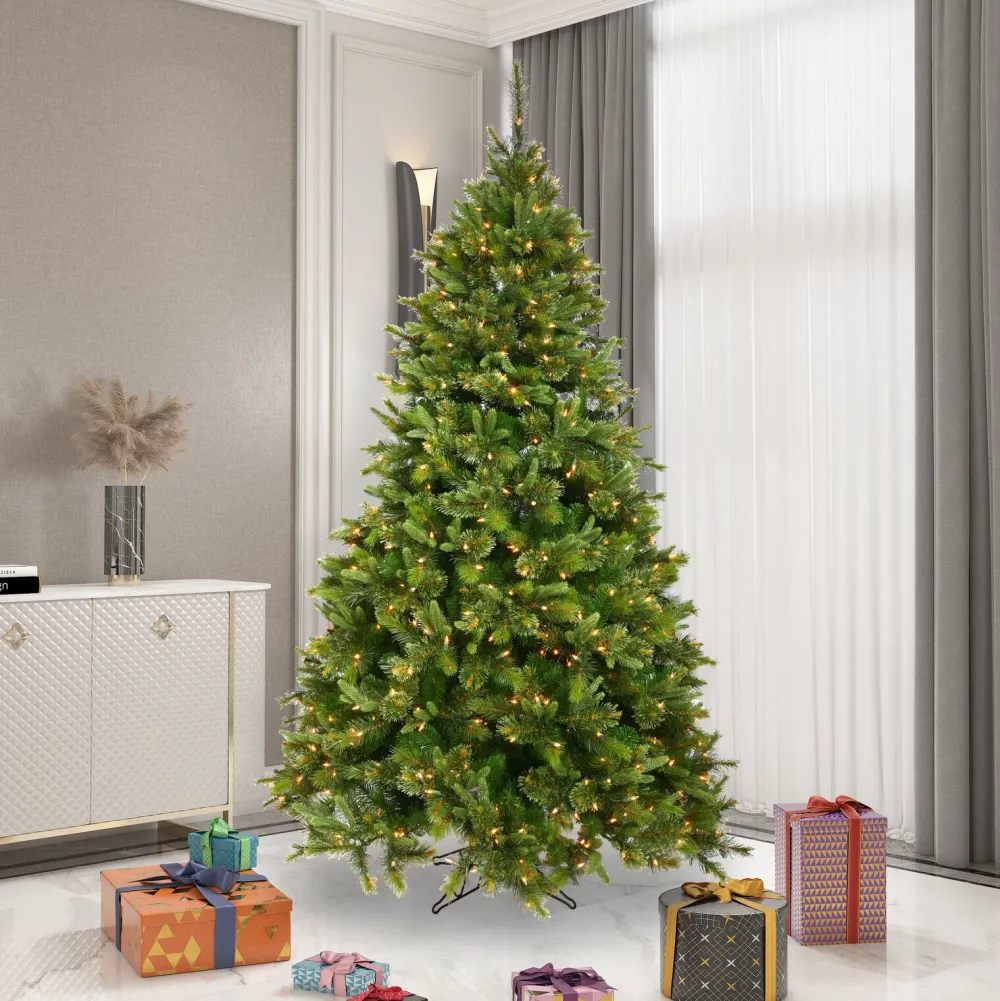 Pre-Lit Christmas Trees*The Holiday Aisle Cashmere Pine Slim Artificial Christmas Tree
