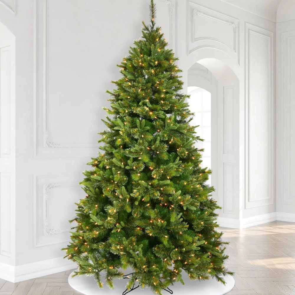 Pre-Lit Christmas Trees*The Holiday Aisle Cashmere Pine Slim Artificial Christmas Tree