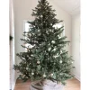 Pre-Lit Christmas Trees*Christmas Time 7.5-Foot Pre-Lit Virginia Fir Green Christmas Tree, Clear Smart Lights
