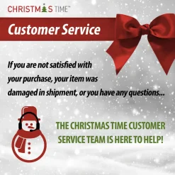 Pre-Lit Christmas Trees*Christmas Time 7.5-Foot Pre-Lit Virginia Fir Green Christmas Tree, Clear Smart Lights