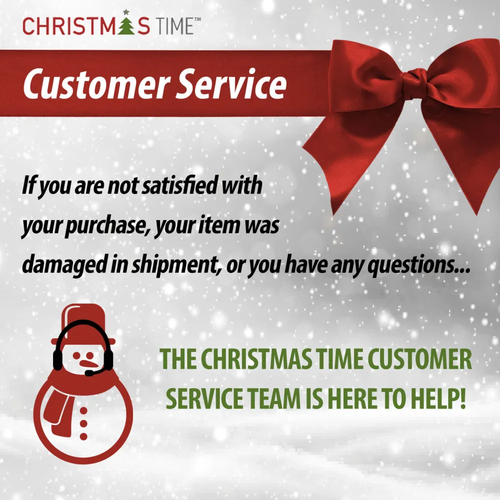 Pre-Lit Christmas Trees*Christmas Time 7.5-Foot Pre-Lit Virginia Fir Green Christmas Tree, Clear Smart Lights