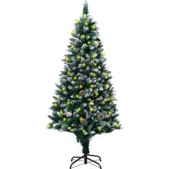Pre-Lit Christmas Trees*The Holiday Aisle Christmas Tree Artificial Xmas Tree With Needle-Shaped Branches White