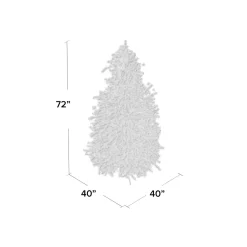 Pre-Lit Christmas Trees*The Holiday Aisle Douglas 6' Green Fir Artificial Christmas Tree With 150 Clear/White Lights