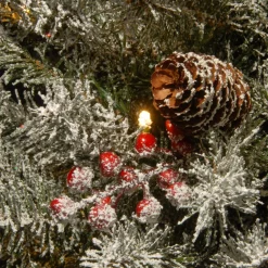 Pre-Lit Christmas Trees*The Holiday Aisle Dunhill Fir 3' Green Artificial Christmas Tree With 35 Clear/White Lights