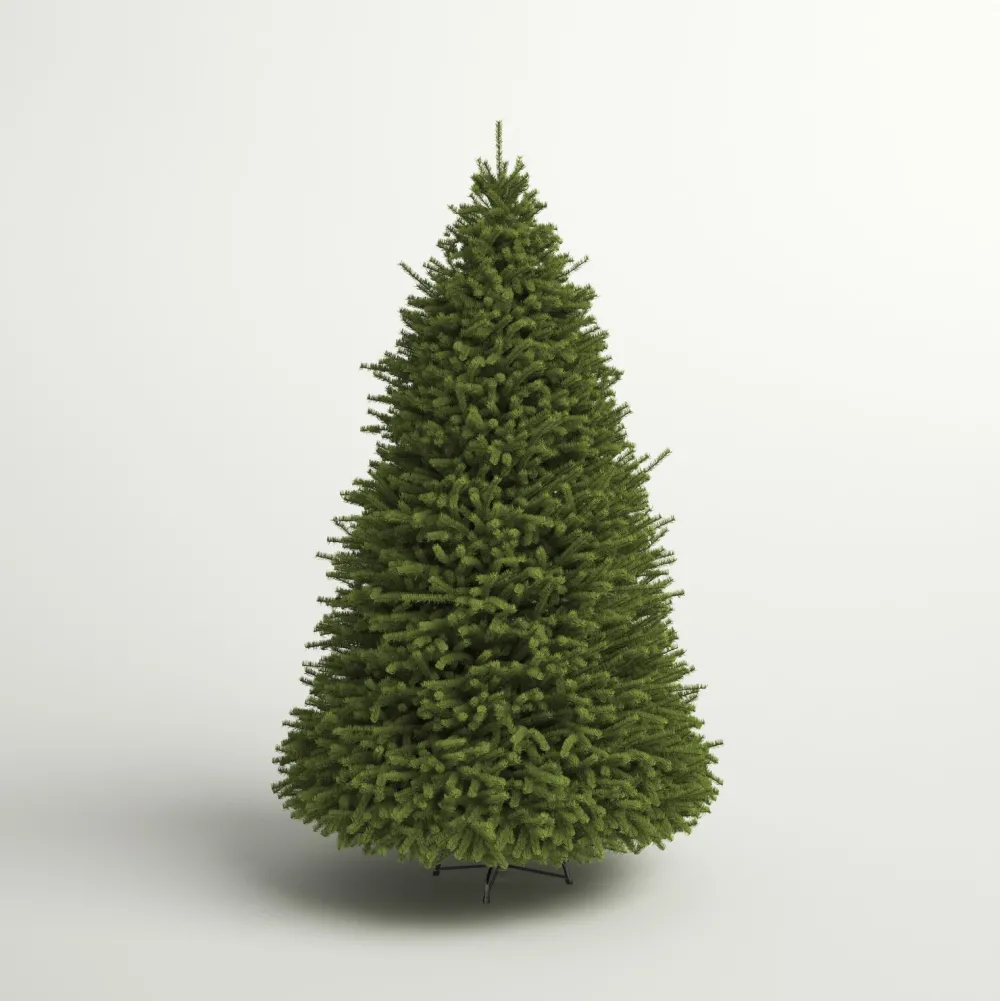 Pre-Lit Christmas Trees*Gracie Oaks Dunhill Fir 10' H Green Christmas Tree With 1200 Led Lights