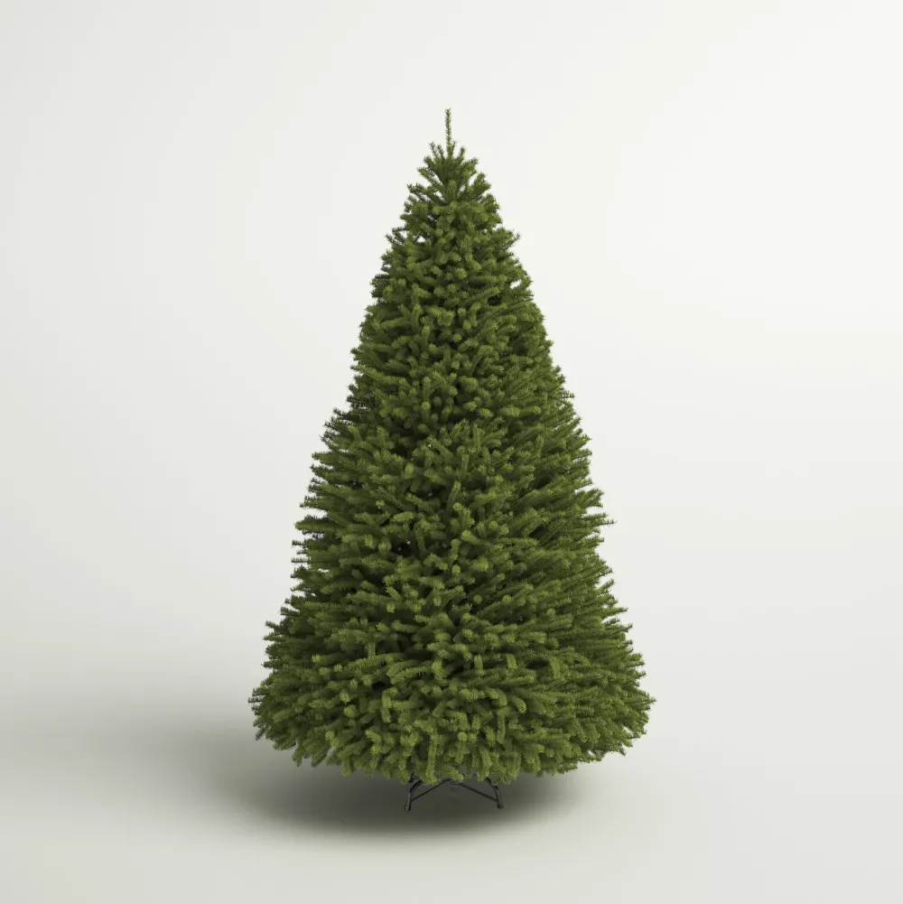 Pre-Lit Christmas Trees*Gracie Oaks Dunhill Fir 10' H Green Christmas Tree With 1200 Led Lights