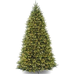 Pre-Lit Christmas Trees*Hashtag Home Dunhill Fir Green Artificial Christmas Tree