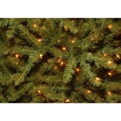 Pre-Lit Christmas Trees*Hashtag Home Dunhill Fir Green Artificial Christmas Tree