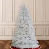 Pre-Lit Christmas Trees*Mercury Row Dunhill White Fir Christmas Tree With Lights