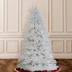 Pre-Lit Christmas Trees*Mercury Row Dunhill White Fir Christmas Tree With Lights