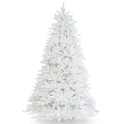 Pre-Lit Christmas Trees*Mercury Row Dunhill White Fir Christmas Tree With Lights