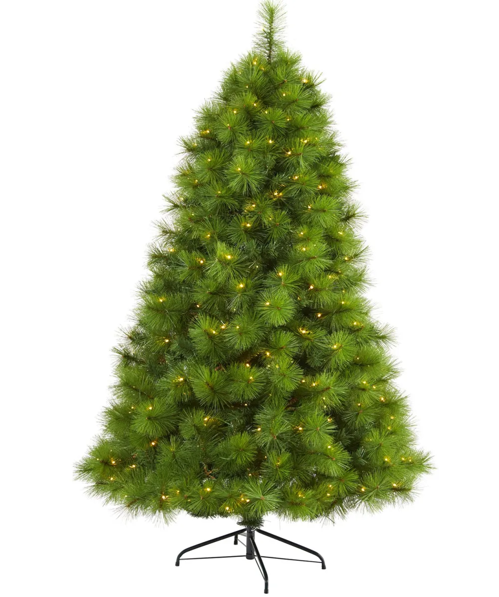 Pre-Lit Christmas Trees*The Holiday Aisle Easy Set-Up Lighted Artificial Scotch Pine Christmas Tree - Stand Included