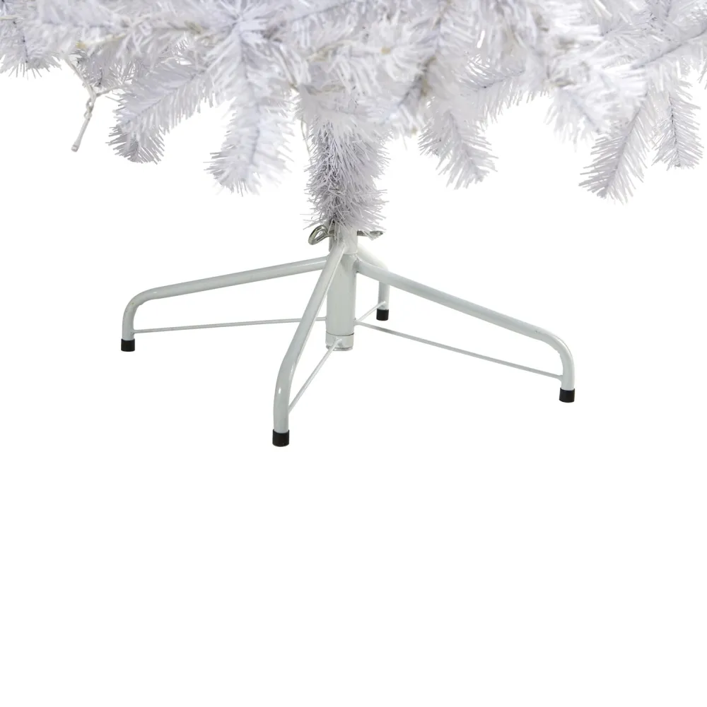 Pre-Lit Christmas Trees*The Holiday Aisle Easy Set-Up Lighted Artificial White Pine Christmas Tree - Stand Included
