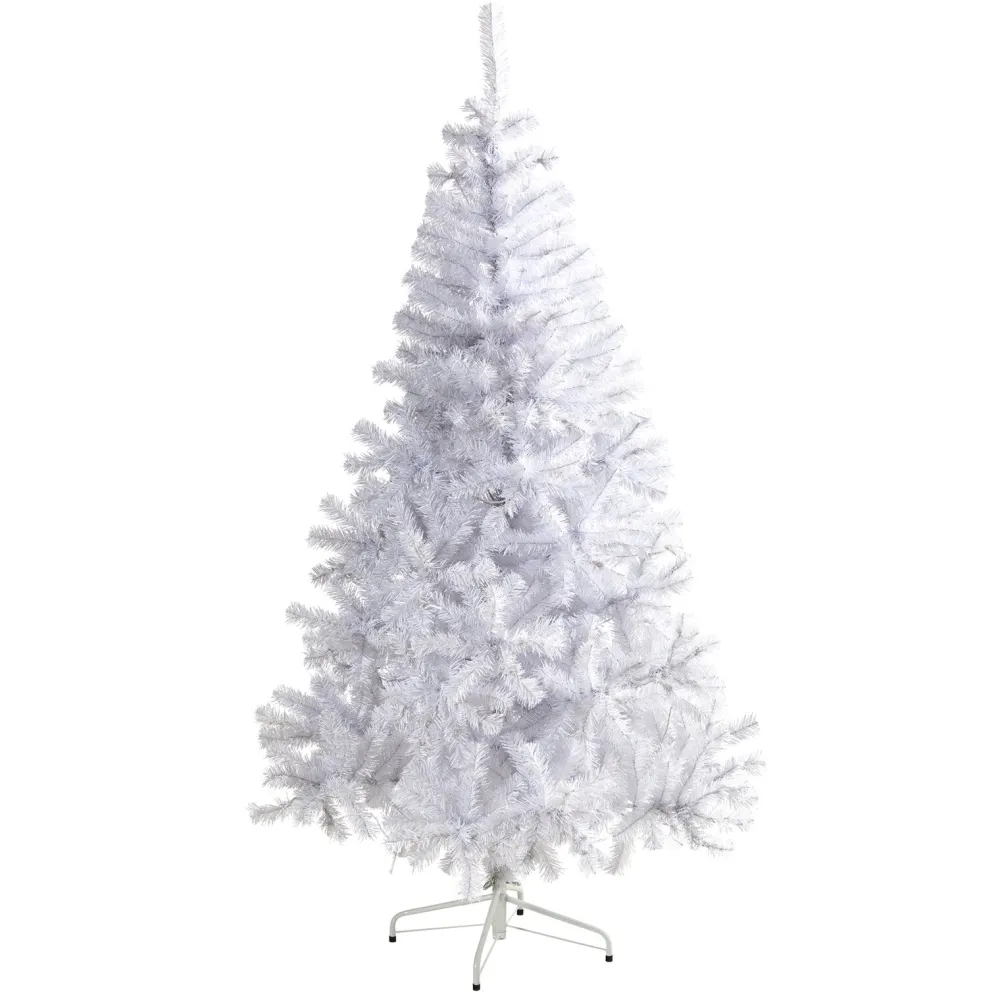 Pre-Lit Christmas Trees*The Holiday Aisle Easy Set-Up Lighted Artificial White Pine Christmas Tree - Stand Included
