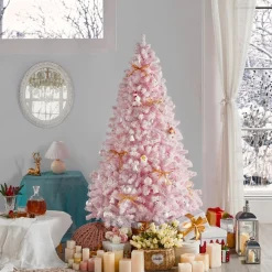 Pre-Lit Christmas Trees*The Holiday Aisle Easy Set-Up Lighted Artificial Spruce Christmas Tree - Stand Included