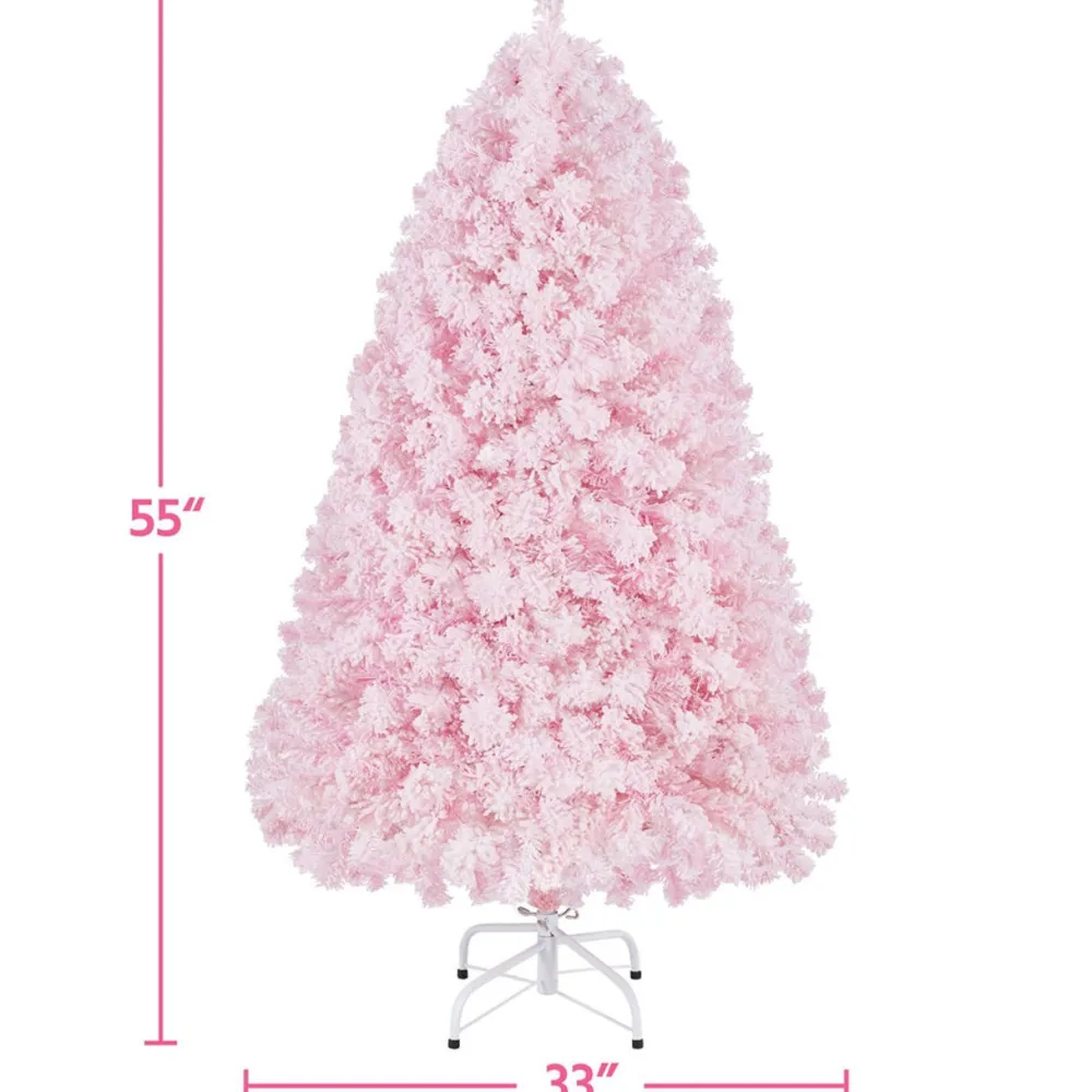 Pre-Lit Christmas Trees*The Holiday Aisle Easy Set-Up Lighted Artificial Spruce Christmas Tree - Stand Included