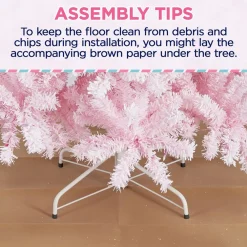 Pre-Lit Christmas Trees*The Holiday Aisle Easy Set-Up Lighted Artificial Spruce Christmas Tree - Stand Included