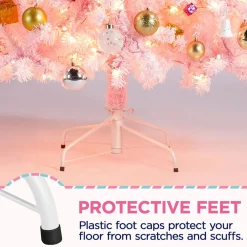 Pre-Lit Christmas Trees*The Holiday Aisle Easy Set-Up Lighted Artificial Spruce Christmas Tree - Stand Included