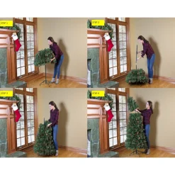 Pre-Lit Christmas Trees*Three Posts Easy Stow 6' 6