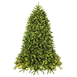 Pre-Lit Christmas Trees*The Holiday Aisle Extra Full Green Realistic Artificial Fir Christmas Tree With 650 Led Lights