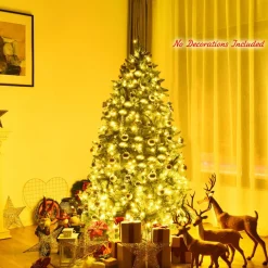 Pre-Lit Christmas Trees*The Holiday Aisle Extra Full Green Realistic Artificial Fir Christmas Tree With 650 Led Lights