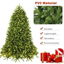 Pre-Lit Christmas Trees*The Holiday Aisle Extra Full Green Realistic Artificial Fir Christmas Tree With 650 Led Lights