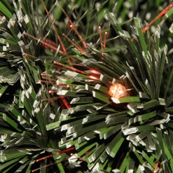 Pre-Lit Christmas Trees*The Holiday Aisle Fiber Optic 2.67' H Extra Full Green Pvc Pine Christmas Tree Fiber Optic Color Changing/Combination Lights