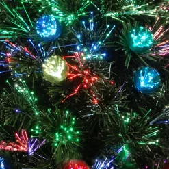 Pre-Lit Christmas Trees*Andover Mills Fiber Optic Green Artificial Fir Christmas Tree With Color Changing/Combination
