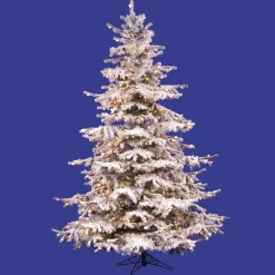 Pre-Lit Christmas Trees*Greyleigh Flocked Sierra Fir Artificial Christmas Tree