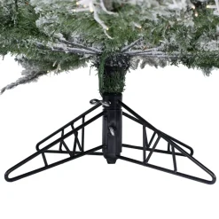 Pre-Lit Christmas Trees*The Holiday Aisle Flocked Slim 7.5' Fir Artificial Christmas Tree With 700 Warm White Led Lights