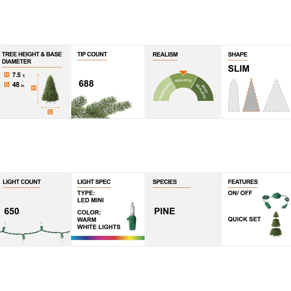 Pre-Lit Christmas Trees*The Holiday Aisle Flocked Spruce Christmas Tree With Lights