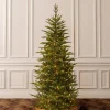 Pre-Lit Christmas Trees*Beachcrest Home Frasier Grande 7.6' Green Fir Artificial Christmas Tree With 600 Clear/White Lights