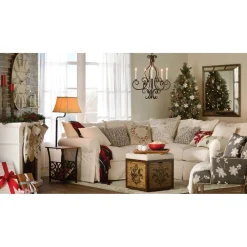 Pre-Lit Christmas Trees*The Holiday Aisle Frosted Berry Green Pine Christmas Tree With 200 Clear Lights