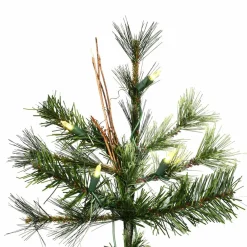 Pre-Lit Christmas Trees*Andover Mills Galarza 9' Green Pine Artificial Christmas Tree With 1100 Led Clear/White Lights With Metal Stand