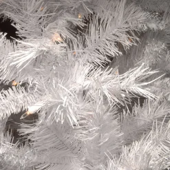 Pre-Lit Christmas Trees*Hashtag Home Glittery White Artificial Fir Christmas Tree With Lights