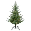 Pre-Lit Christmas Trees*The Holiday Aisle Gosselke 4' 6" H Green Realistic Artificial Spruce Christmas Tree With 150 Lights