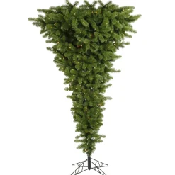 Pre-Lit Christmas Trees*The Holiday Aisle Green American Upside Down Artificial Unique Tree