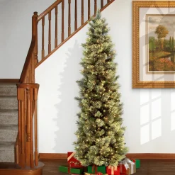 Pre-Lit Christmas Trees*Steelside Green Artificial Christmas Tree With Clear/White Lights