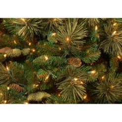 Pre-Lit Christmas Trees*Steelside Green Artificial Christmas Tree With Clear/White Lights