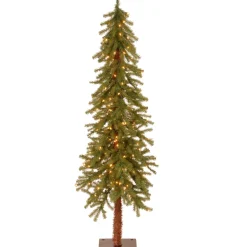 Pre-Lit Christmas Trees*Steelside Green Artificial Christmas Tree With 150 Clear/White Lights