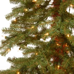 Pre-Lit Christmas Trees*Steelside Green Artificial Christmas Tree With 150 Clear/White Lights