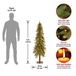 Pre-Lit Christmas Trees*Steelside Green Artificial Christmas Tree With 150 Clear/White Lights