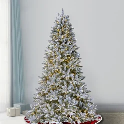 Pre-Lit Christmas Trees*Greyleigh Green Artificial Fir Christmas Tree With 750 Clear/White Lights With Stand