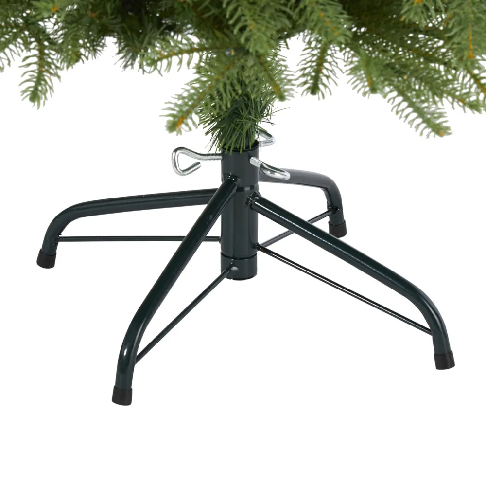 Pre-Lit Christmas Trees*The Holiday Aisle Green Artificial Fir Feather Christmas Tree With Led Lights