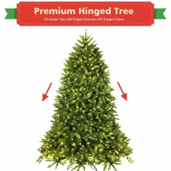 Pre-Lit Christmas Trees*The Holiday Aisle Green Fir Artificial Christmas Tree With 650 Clear & White Lights