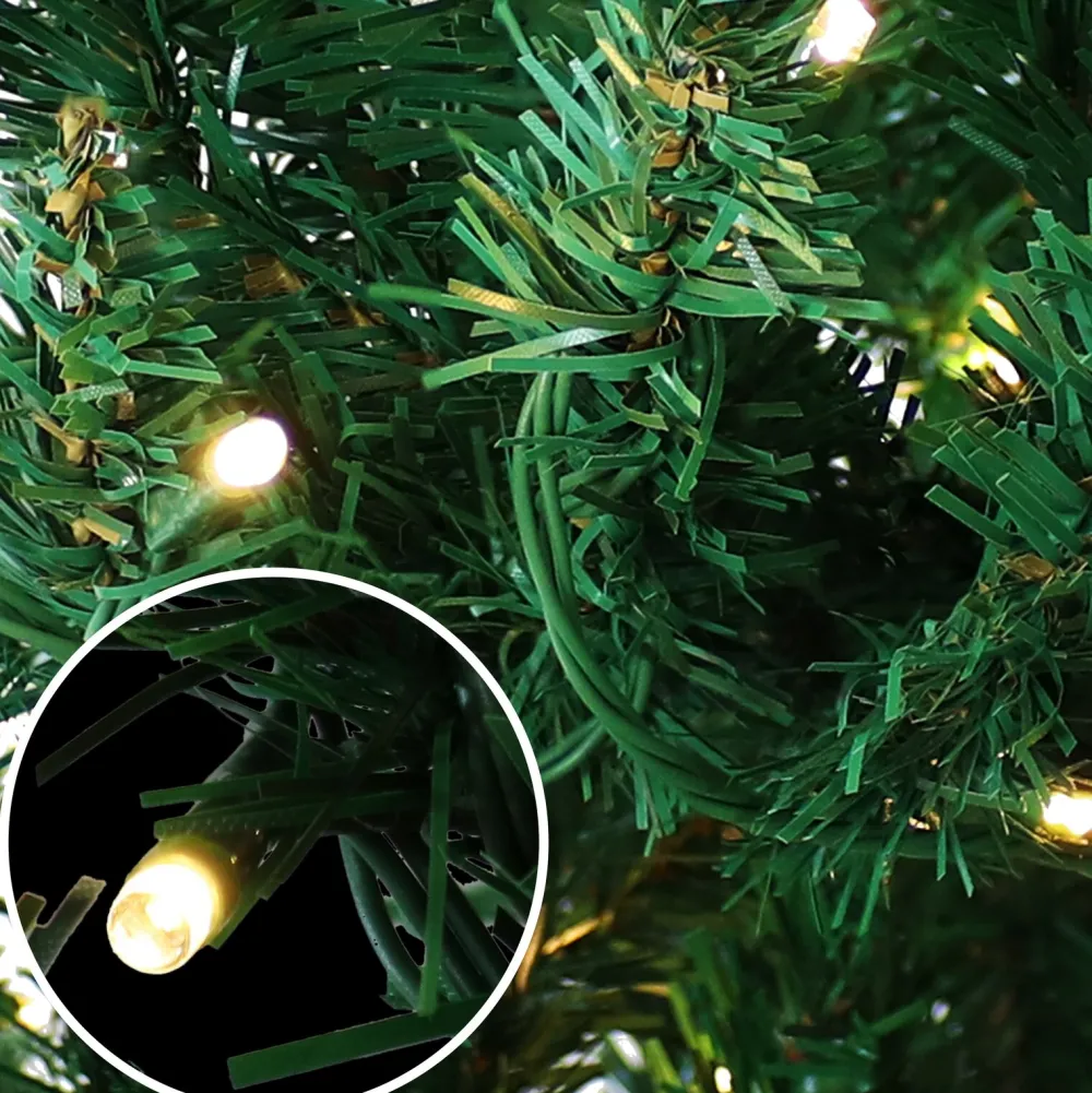 Pre-Lit Christmas Trees*The Holiday Aisle Green Fir Christmas Tree With Led Lights
