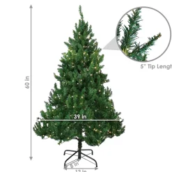 Pre-Lit Christmas Trees*The Holiday Aisle Green Fir Christmas Tree With Led Lights
