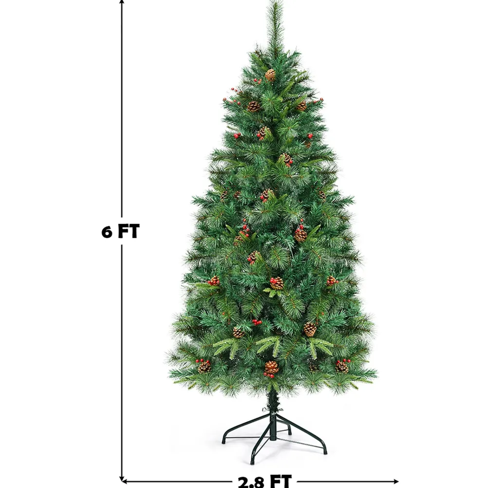 Pre-Lit Christmas Trees*The Holiday Aisle Green Pine Artificial Christmas Tree With 250 Clear/White Lights